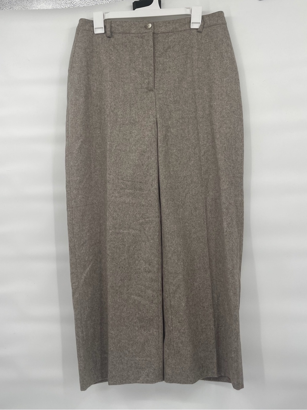 Hircus wool cashmere wide leg trouser pants